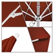 California Umbrella Venture 9' White Market Umbrella in Brick