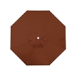 California Umbrella Venture 9' White Market Umbrella in Brick