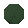 California Umbrella Venture 9' White Market Umbrella in Green