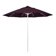 California Umbrella Venture 9' White Market Umbrella in Purple