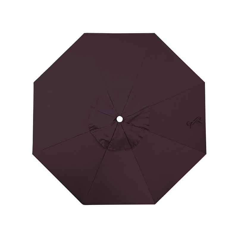 California Umbrella Venture 9' White Market Umbrella in Purple