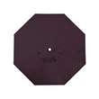 California Umbrella Venture 9' White Market Umbrella in Purple