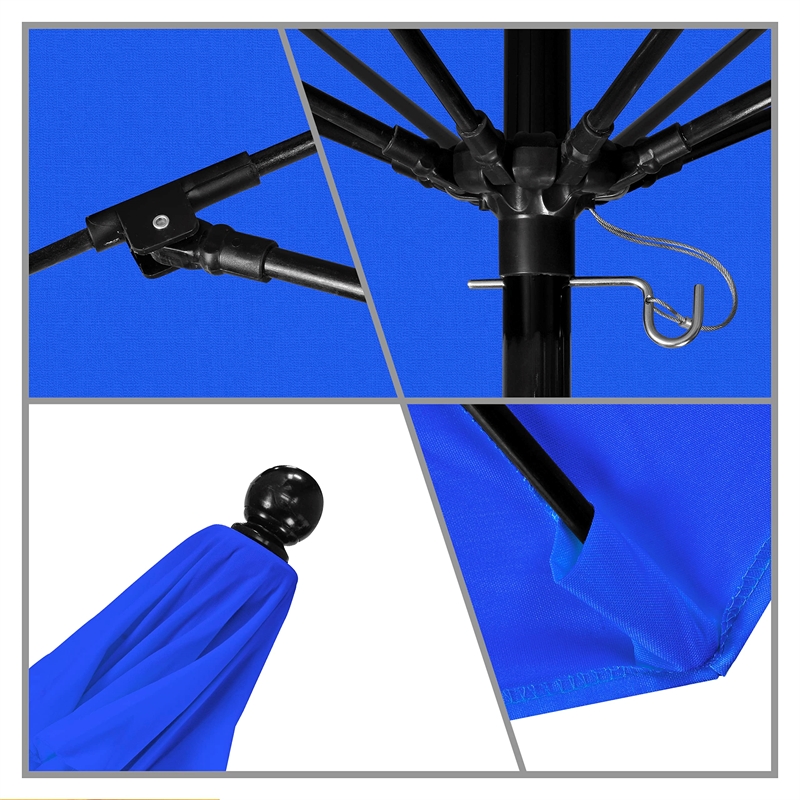 California Umbrella Oceanside 7.5' Black Market Umbrella in Natural
