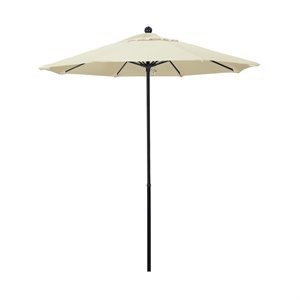 7.5' black complete market umbrella