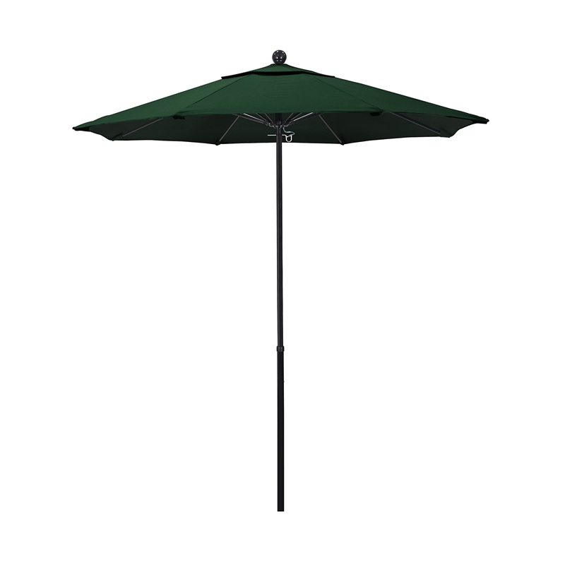 California Umbrella Oceanside 7.5' Black Market Umbrella in Green