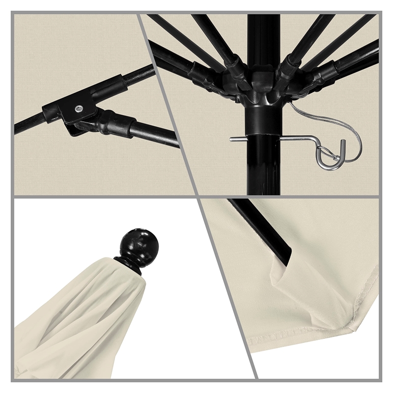 California Umbrella Oceanside 7.5' Black Market Umbrella in Beige