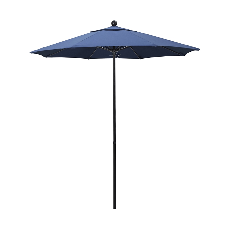 California Umbrella Oceanside 7.5' Black Market Umbrella in Lemon
