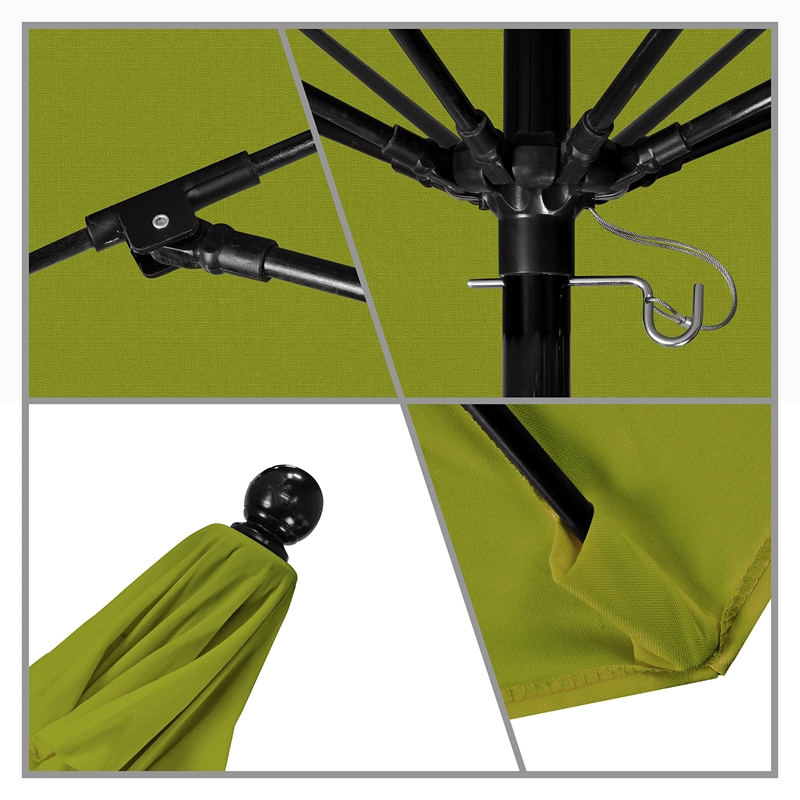 California Umbrella Oceanside 7.5' Black Market Umbrella in Kiwi