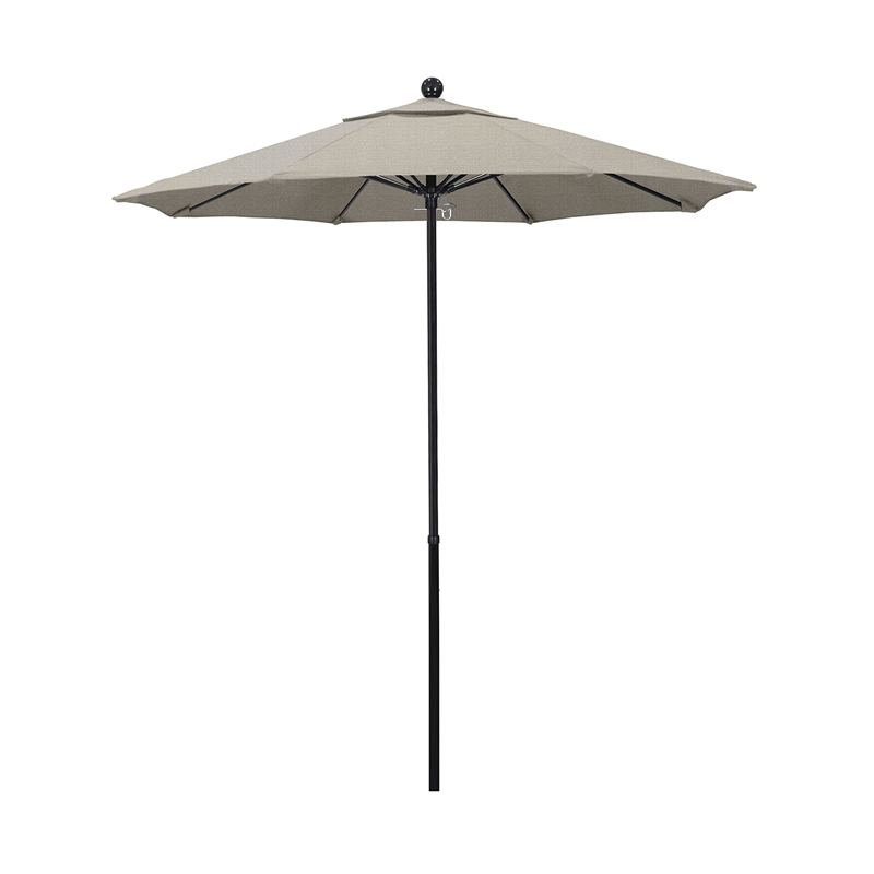California Umbrella Oceanside 7.5' Black Market Umbrella in Granite