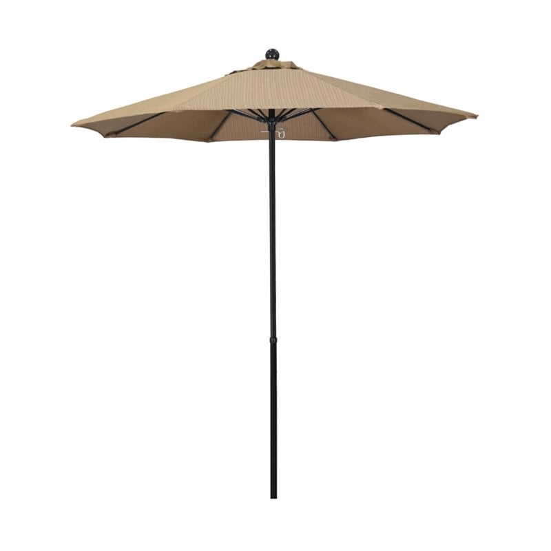 California Umbrella Oceanside 7.5' Black Market Umbrella in Sequoia