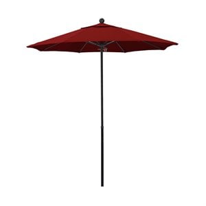 California Umbrella Oceanside 7.5' Black Market Umbrella in Red