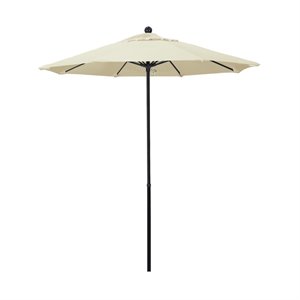 California Umbrella Oceanside 7.5' Black Market Umbrella in Canvas