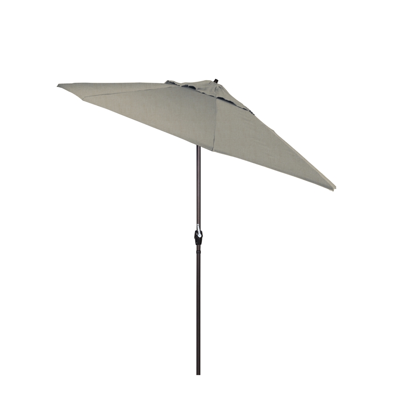California Umbrella 9' Casa Tilt Crank Lift Patio Umbrella in Spectrum Dove