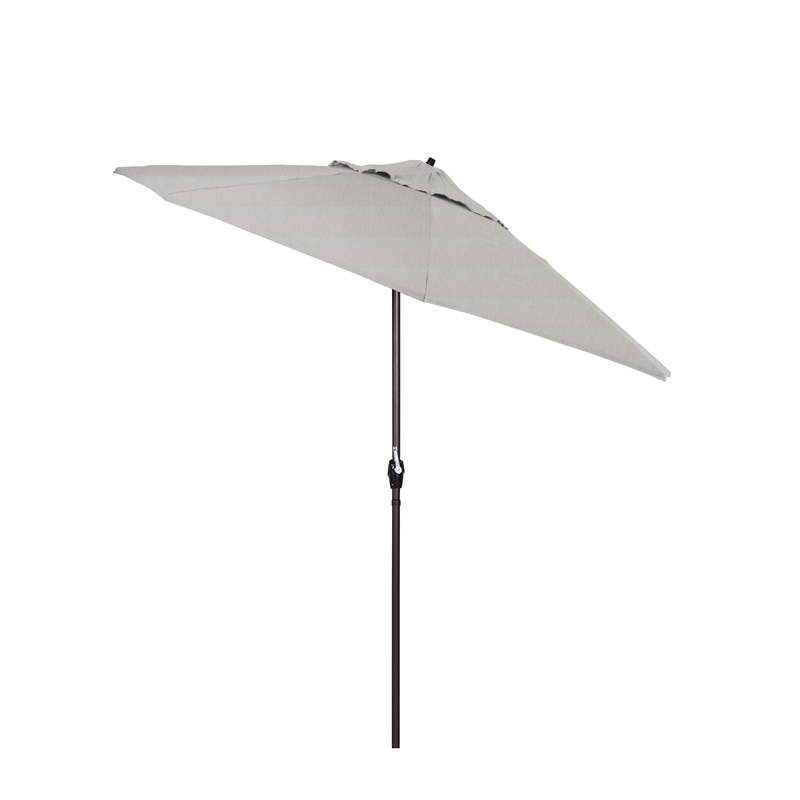 California Umbrella 9' Casa Tilt Crank Lift Patio Umbrella in Granite