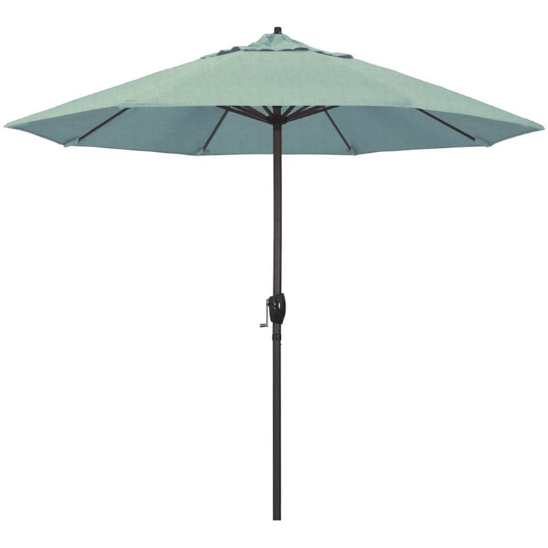 California Umbrella 9 Casa Sunbrella Tilt Crank Lift Patio Umbrella In Spa Ata908117 5413