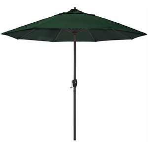 california umbrella 9' casa sunbrella tilt crank lift patio umbrella in forest