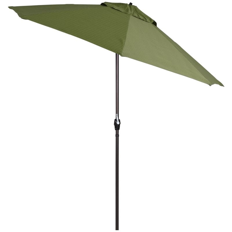 California Umbrella 9 Casa Olefin Tilt Crank Lift Patio Umbrella In Fern Ata908117 Fd11