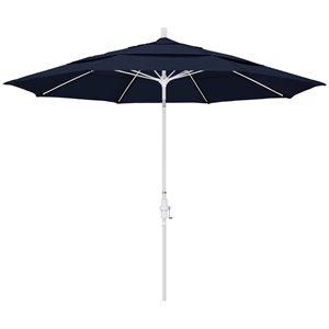 california umbrella 11' sun master olefin tilt crank lift patio umbrella in navy
