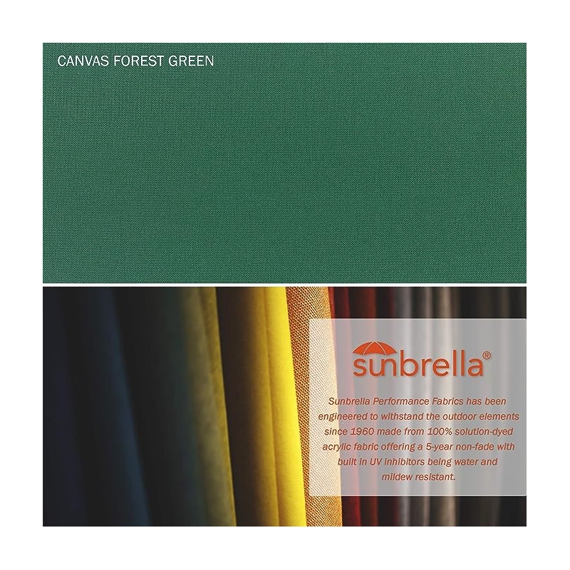 California Umbrella 9' Grove Series Patio Umbrella 1A Forest Green Fabric