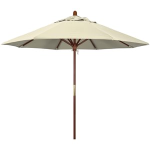 california umbrella 9' grove olefin push lift patio umbrella in beige