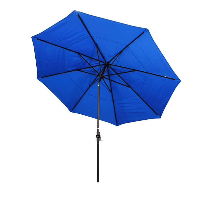 California Umbrella 11' Patio Umbrella in Pacific Blue