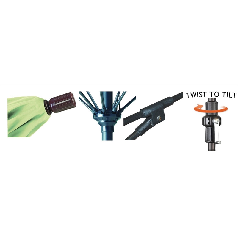 California Umbrella 11' Patio Umbrella in Air Blue