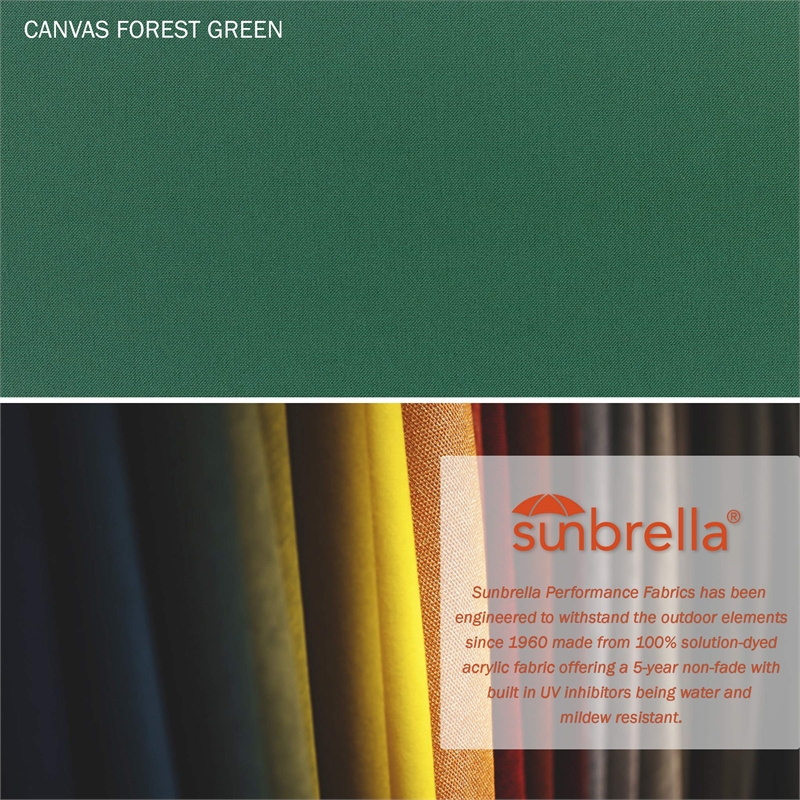 California Umbrella 11' Patio Umbrella in Forest Green