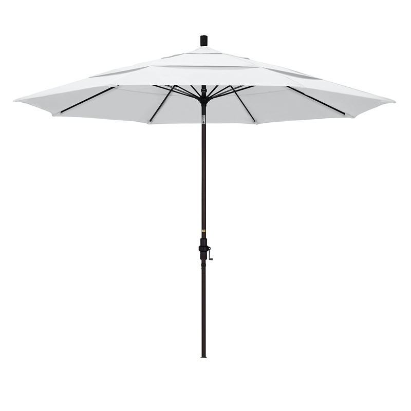 California Umbrella 11' Patio Umbrella in White