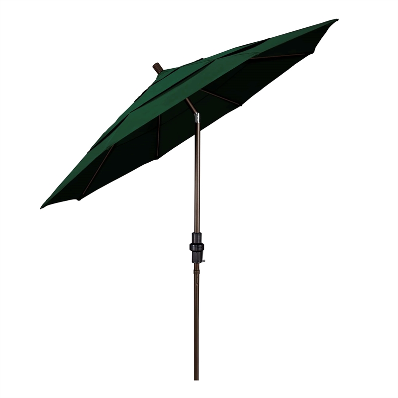 California Umbrella 11' Patio Umbrella in Hunter Green