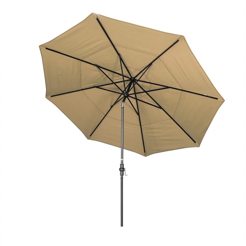 California Umbrella 11' Patio Umbrella in Champagne