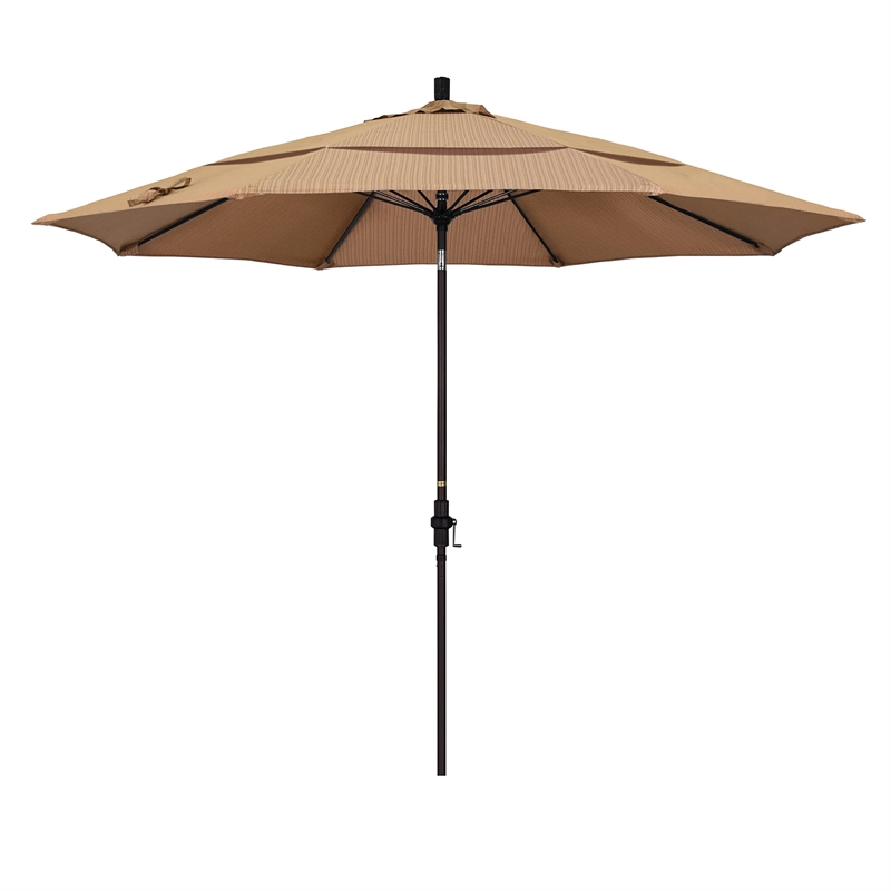 California Umbrella 11' Patio Umbrella in Terrace Sequoia
