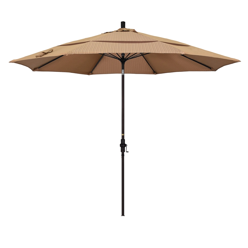 California Umbrella 11' Patio Umbrella in Terrace Sequoia
