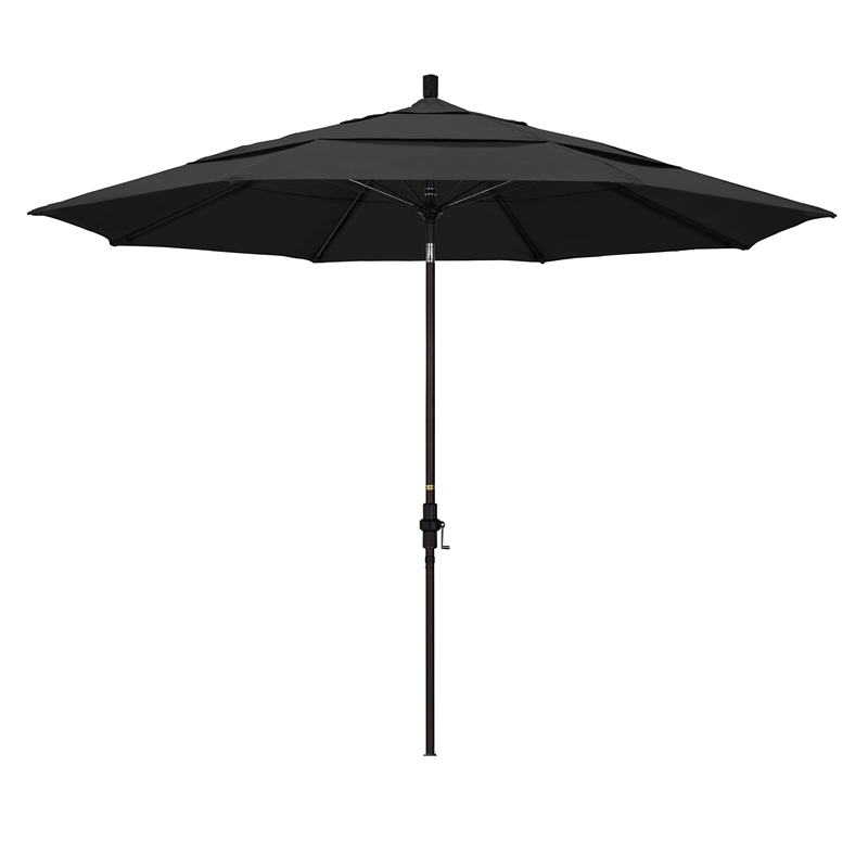 California Umbrella 11' Patio Umbrella in Black