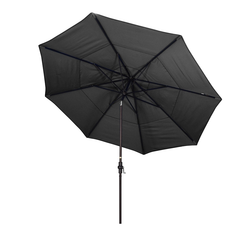 California Umbrella 11' Patio Umbrella in Black
