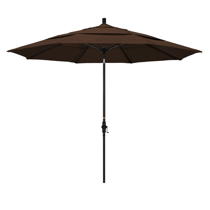California Umbrella 11' Patio Umbrella in Mocha