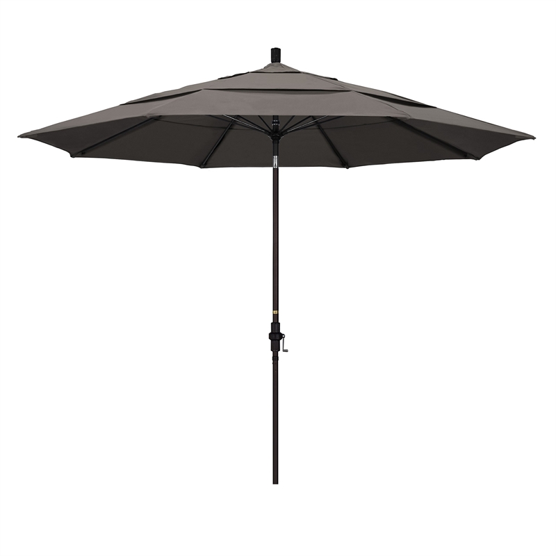 California Umbrella 11' Patio Umbrella in Taupe