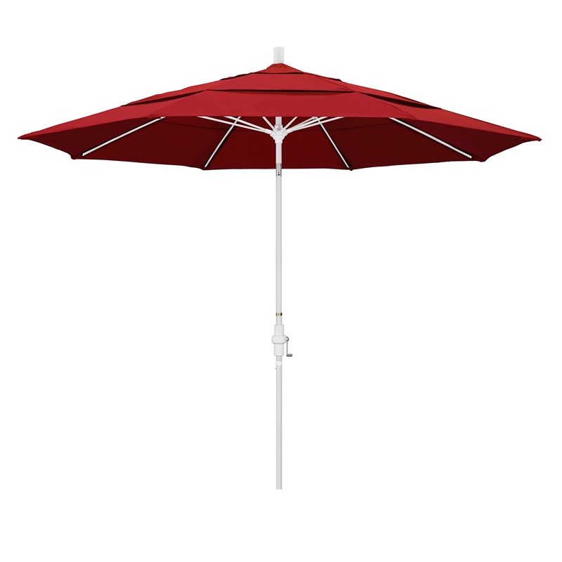 California Umbrella 11' Patio Umbrella in Jockey Red