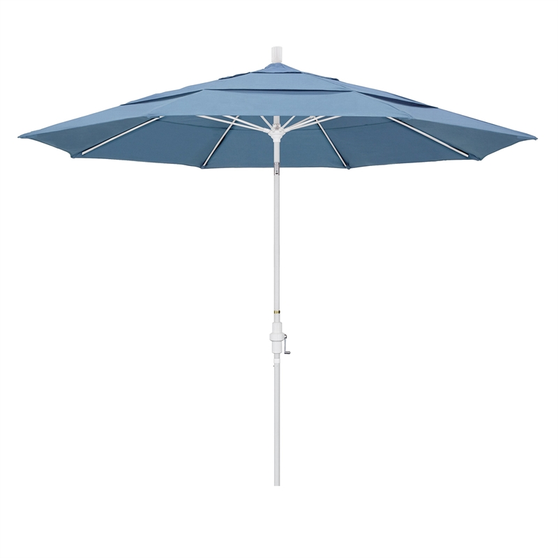 California Umbrella 11' Patio Umbrella in Air Blue