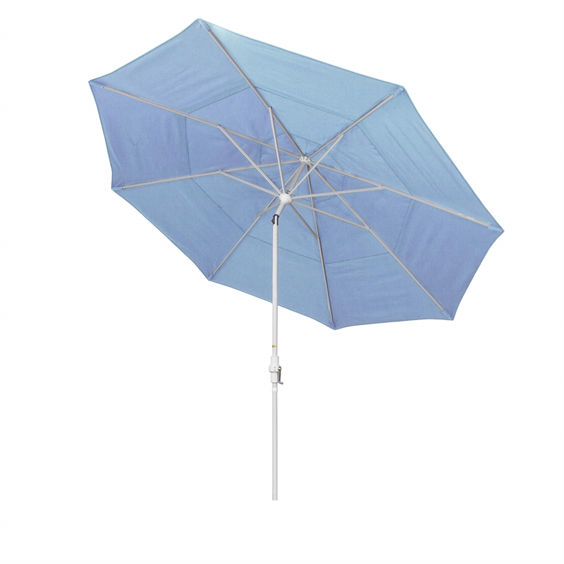 California Umbrella 11' Patio Umbrella in Air Blue