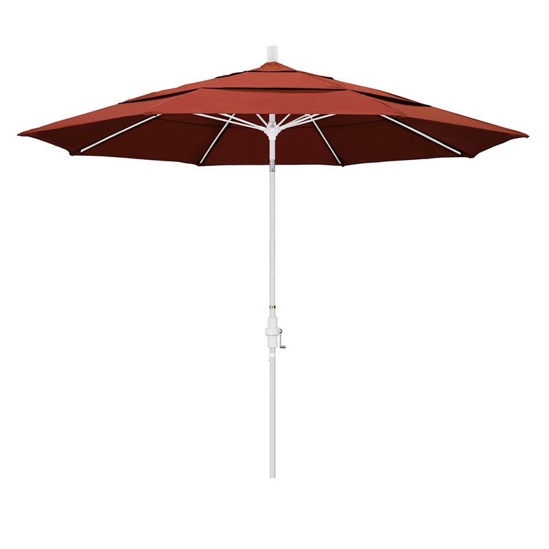California Umbrella 11' Patio Umbrella in Terracotta