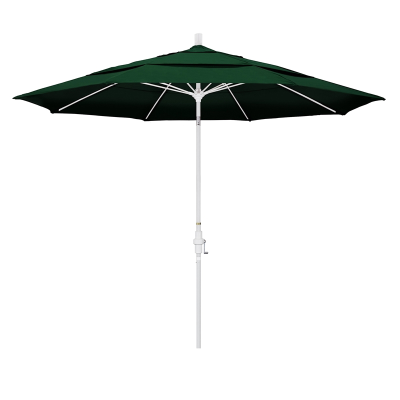 California Umbrella 11' Patio Umbrella in Forest Green