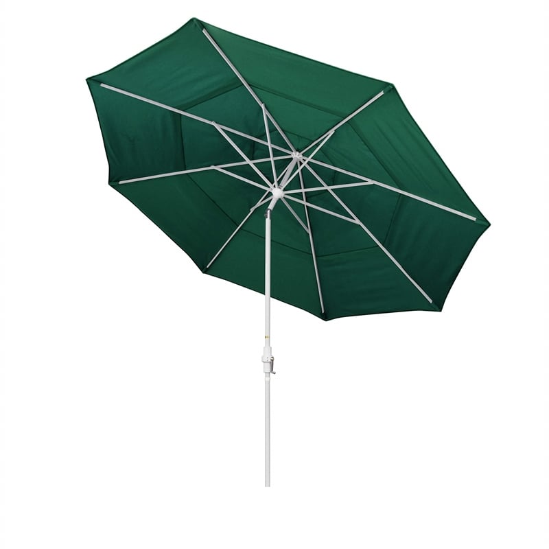 California Umbrella 11' Patio Umbrella in Forest Green