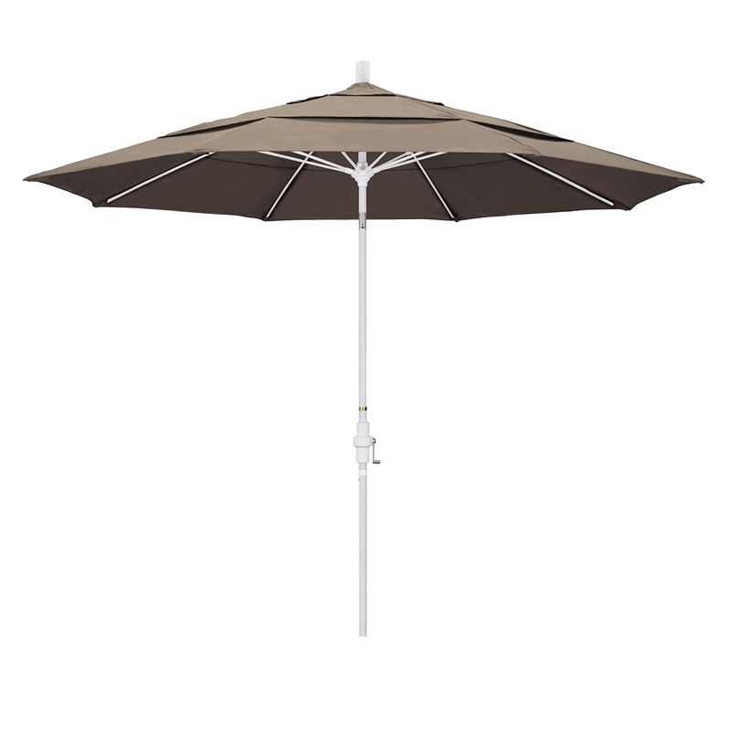 California Umbrella 11' Patio Umbrella in Taupe
