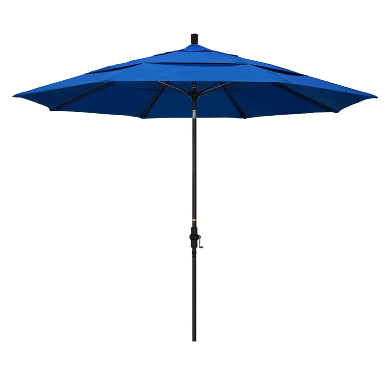 California Umbrella 11' Patio Umbrella in Royal Blue
