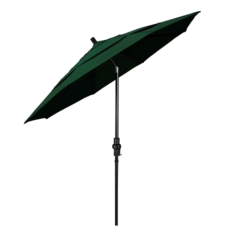 California Umbrella 11' Patio Umbrella in Hunter Green