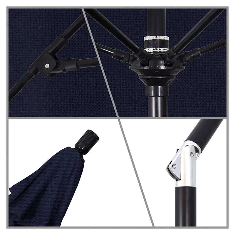 California Umbrella 11' Patio Umbrella in Navy Blue