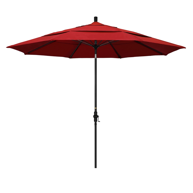 California Umbrella 11' Patio Umbrella in Red
