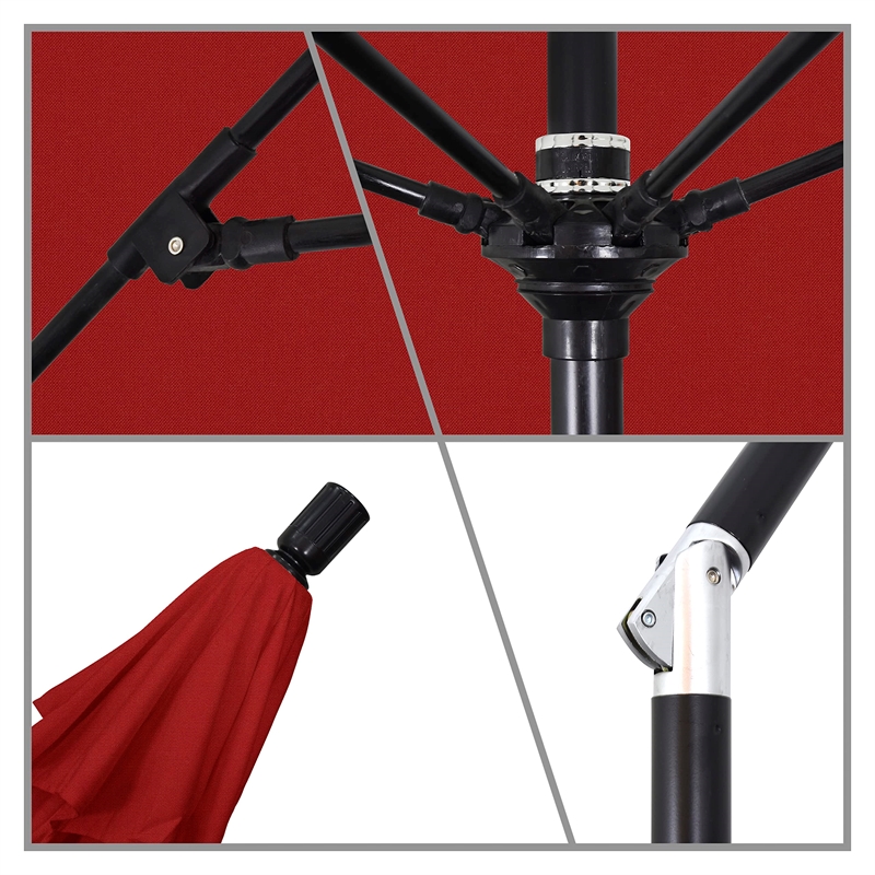 California Umbrella 11' Patio Umbrella in Red