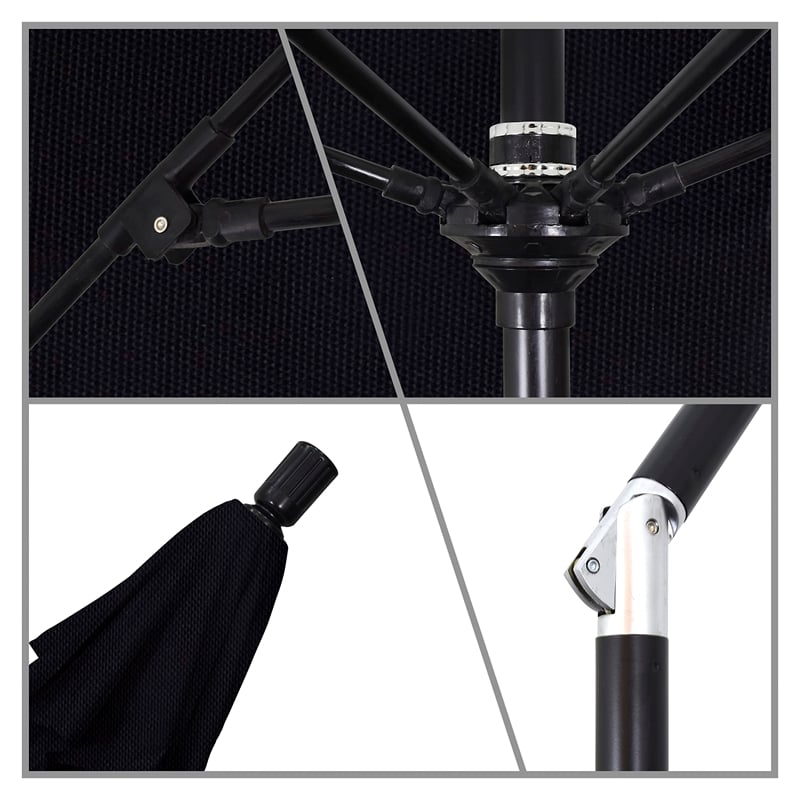 California Umbrella 11' Patio Umbrella in Black