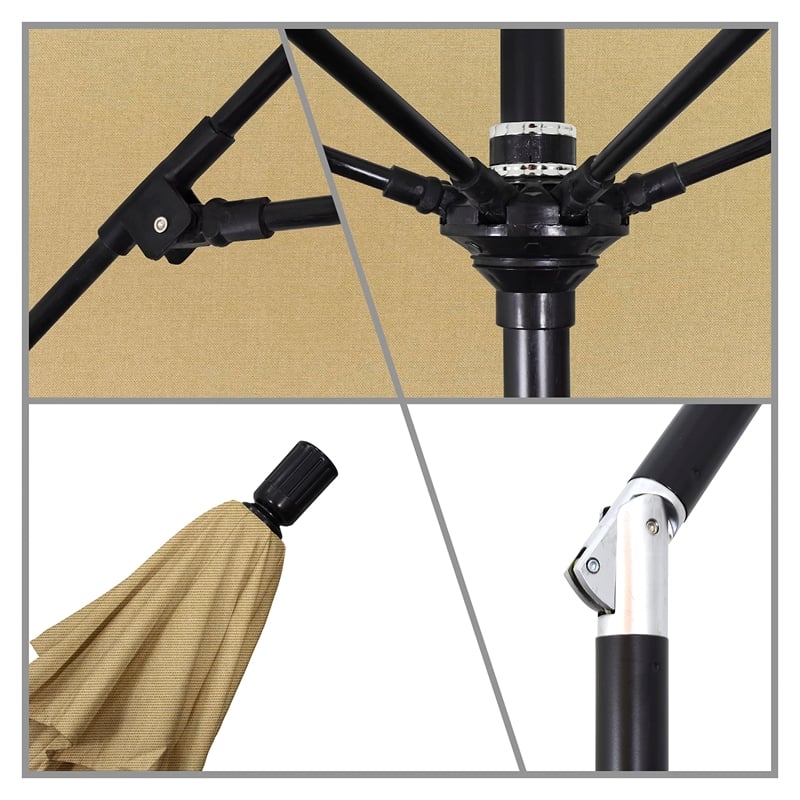 California Umbrella 11' Patio Umbrella in Champagne